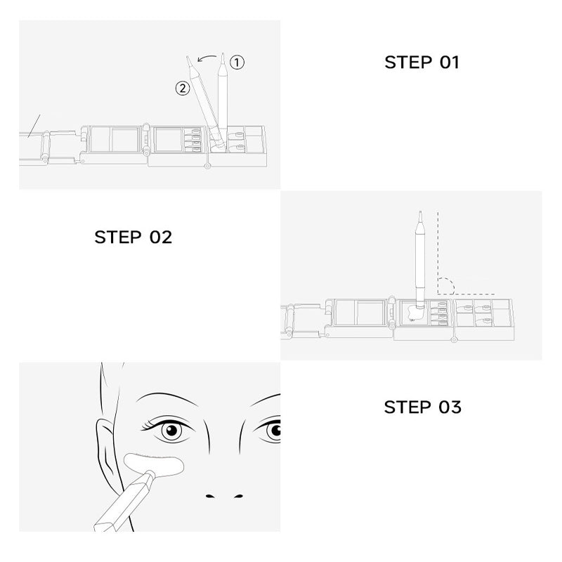 3-in-1 Eyeliner & Lower Lash Stamp Kit – Precision tip, stamp applicator & smudge-proof – All-in-one for effortless eye makeup 🎨