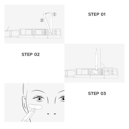 3-in-1 Eyeliner & Lower Lash Stamp Kit – Precision tip, stamp applicator & smudge-proof – All-in-one for effortless eye makeup 🎨